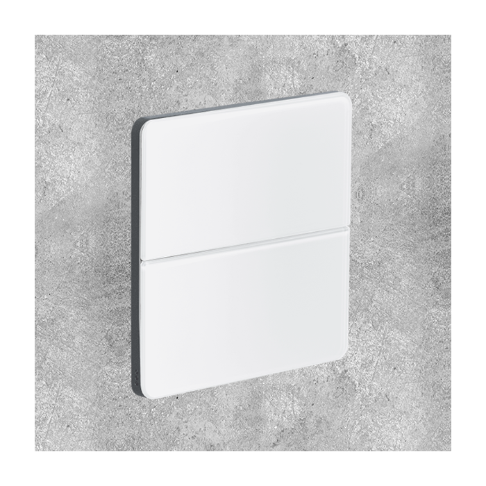 Philips Antumbra 4 Button Interface White Fascia & Magnesium Rim No Labels