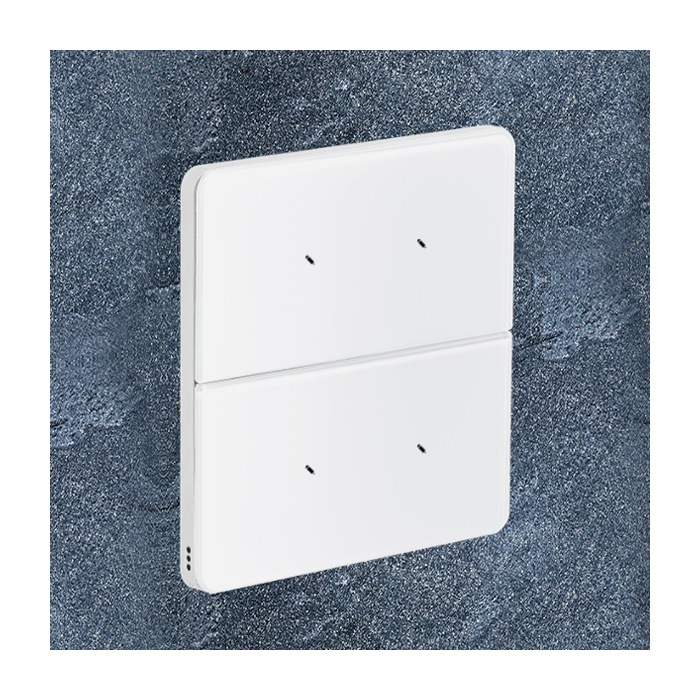 Philips Antumbra 4 Button Interface White Fascia & White Rim Custom Labels
