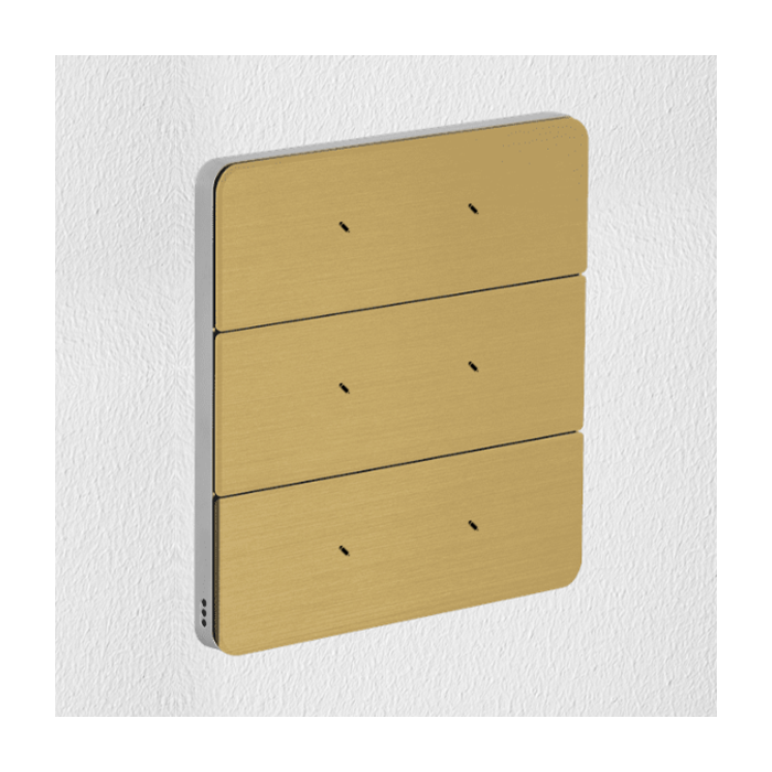 Philips Antumbra 6 Button Interface Gold Fascia & Aluminium Rim Custom Labels 