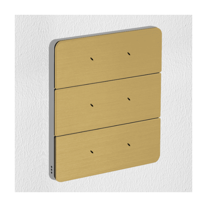Philips Antumbra 6 Button Interface Gold Fascia & Chrome Rim Custom Labels