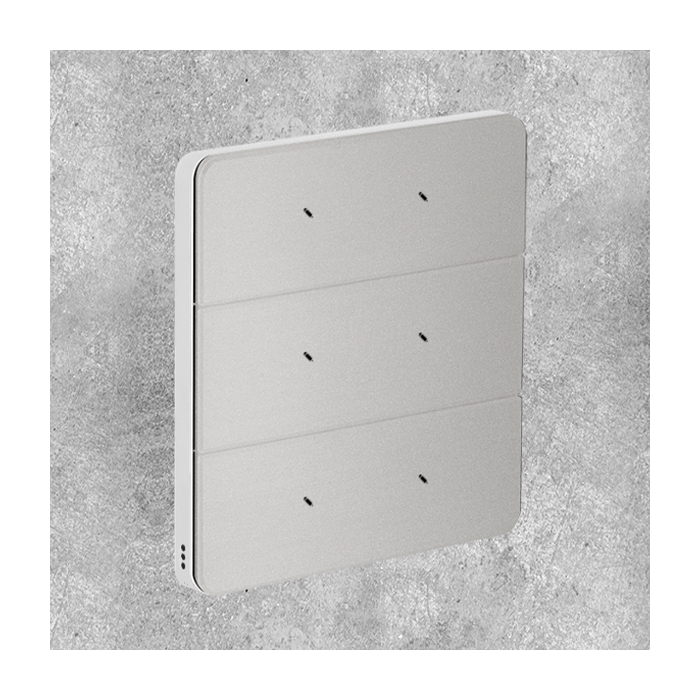 Philips Antumbra 6 Button Interface Silver Fascia & White Rim Custom Labels