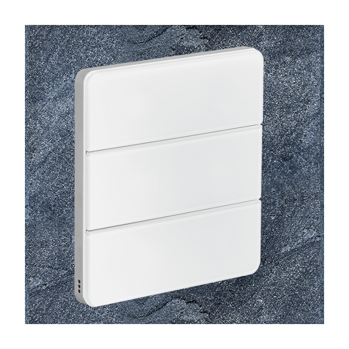 Philips Antumbra 6 Button Interface White Fascia & Aluminium Rim No Labels