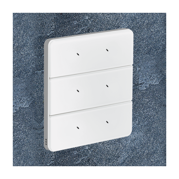 Philips Antumbra 6 Button Interface White Fascia & Chrome Rim Custom Labels 