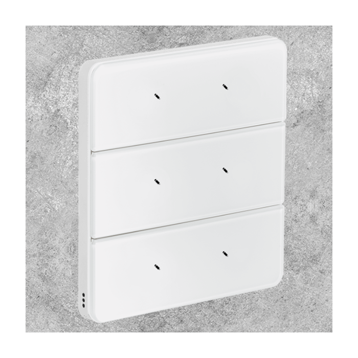 Philips Antumbra 6 Button Interface White Fascia & White Rim Custom Labels