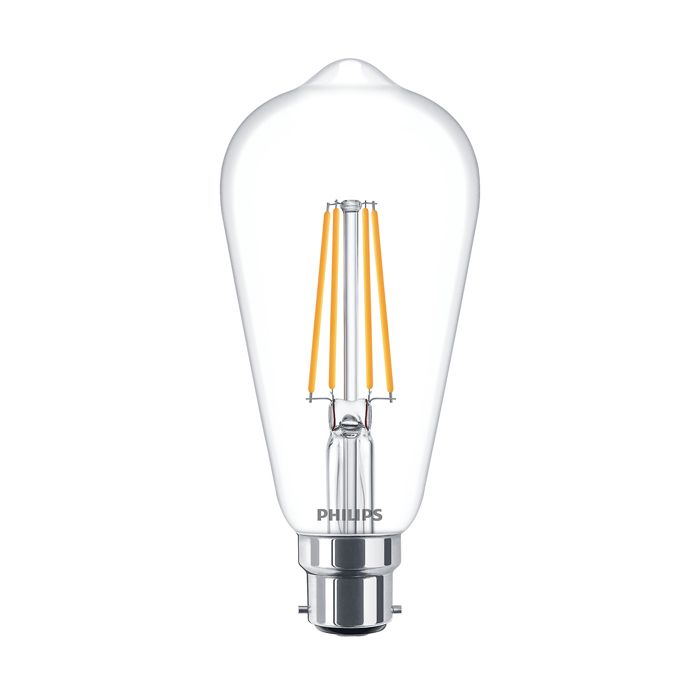 Philips Signify CLA LEDBulb ND 7-60W B22 WW ST64 CL