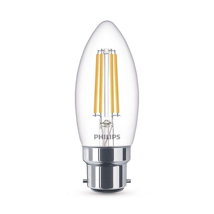 Philips CLA LEDCandle D 5-40W B35 B22 827 CL