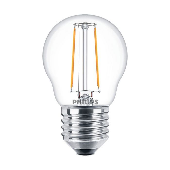 Philips Classic LED Lustre 2.3W - 15W E27 P45 820 (80CRI) Dimmable