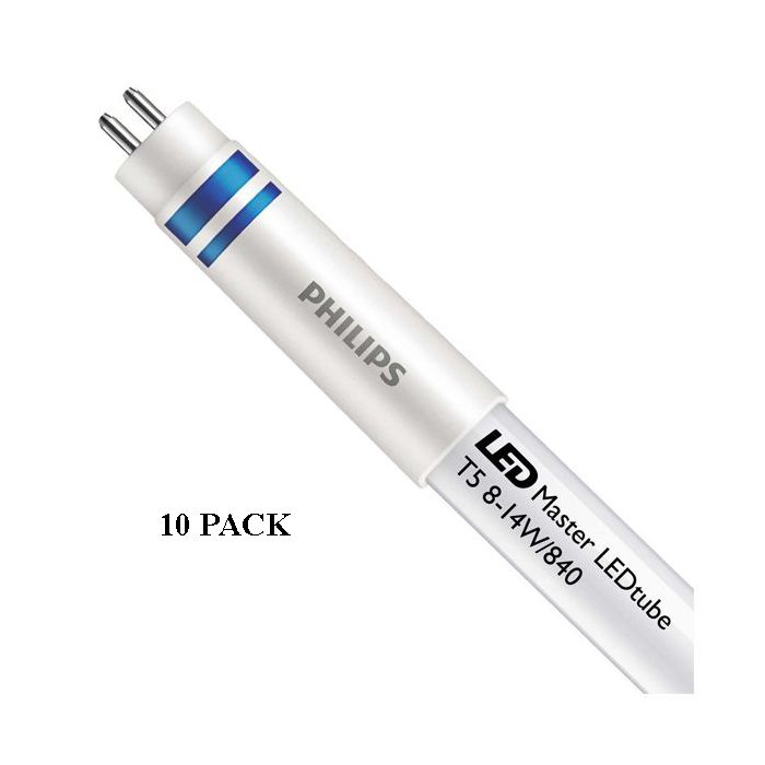 Philips Master 8W LED Tube HF 600mm HE 840 T5 10 PACK