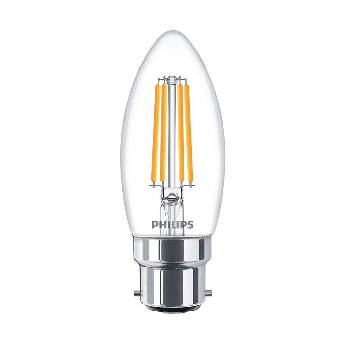 Philips Signify CLA LEDCandle D 5-40W B35 B22 827 CL