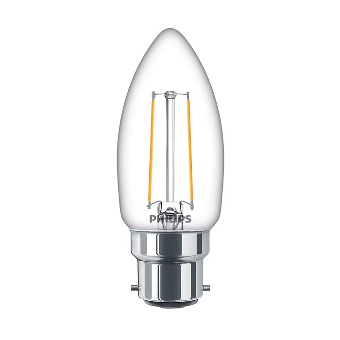 Philips Signify CLA LEDCandle ND 2-25W B35 B22 827 CL