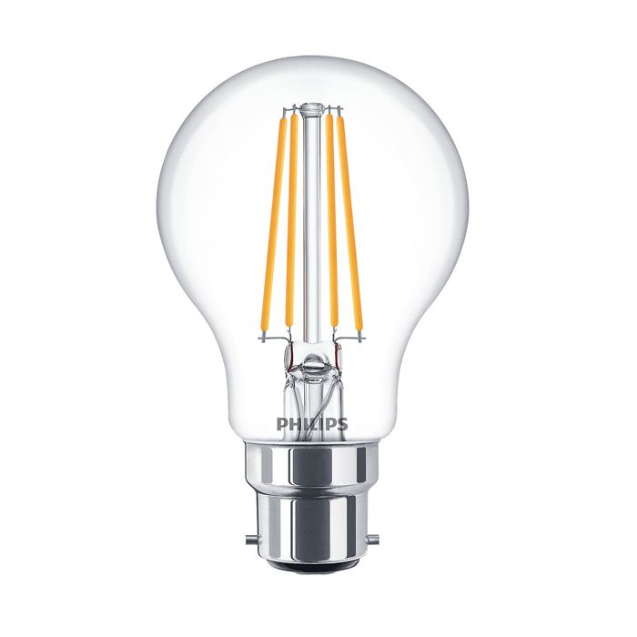 Philips Signify CLA LEDBulb D 8-60W A60 B22 827 CL