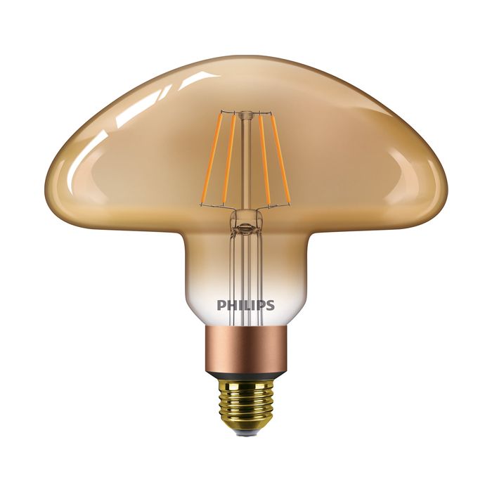Philips Signify LED Classic 30W Mushroom ES 2K Gold Dimmable