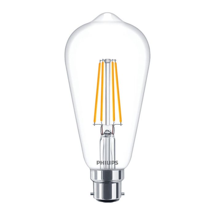 Philips LED Classic 7-60W ST64 BC 27K CLR Dim