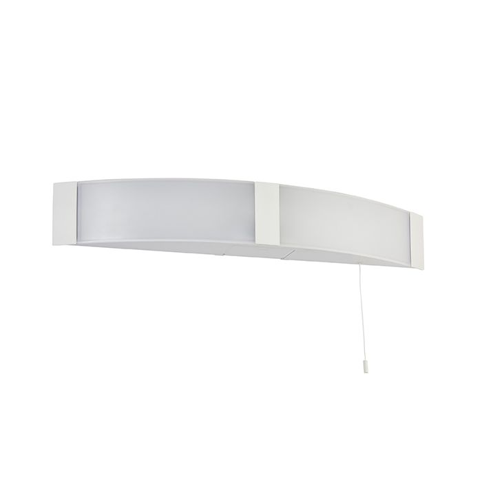 Saxby Onan 6W White/Chrome LED Mirror Light with Shaver Socket