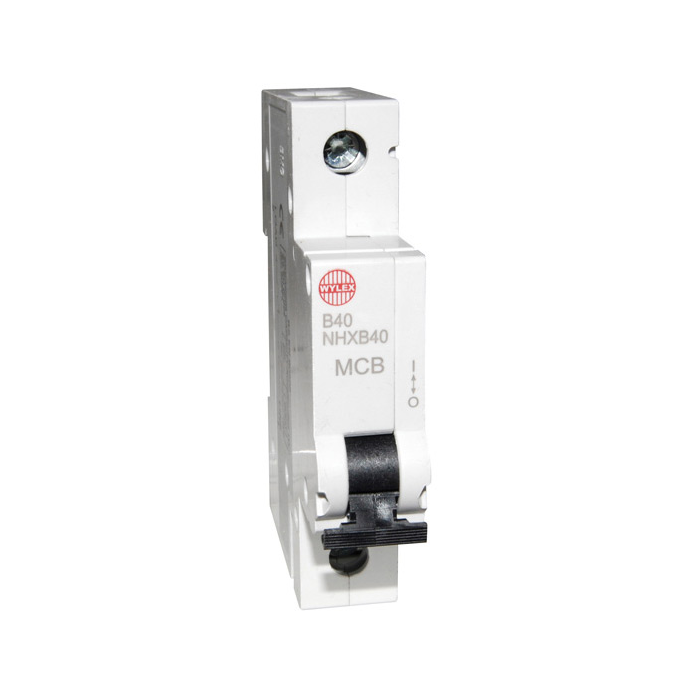 Wylex NHXB50 50A Single Pole Type B 230V 6kA Circuit Breaker MCB