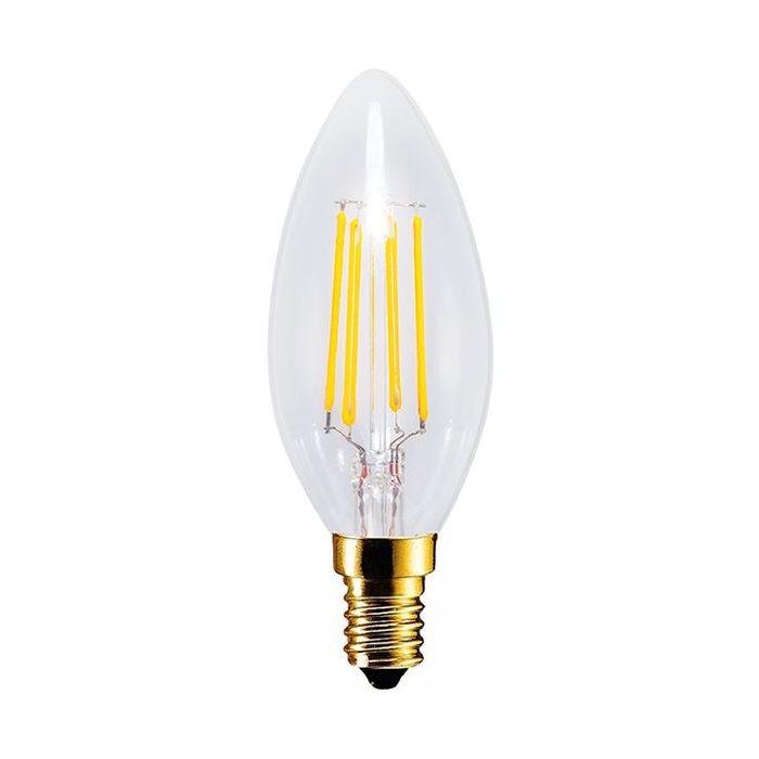 SegulaLED 50253 4w Candle Clear E14 250lm 2200K Dimmable