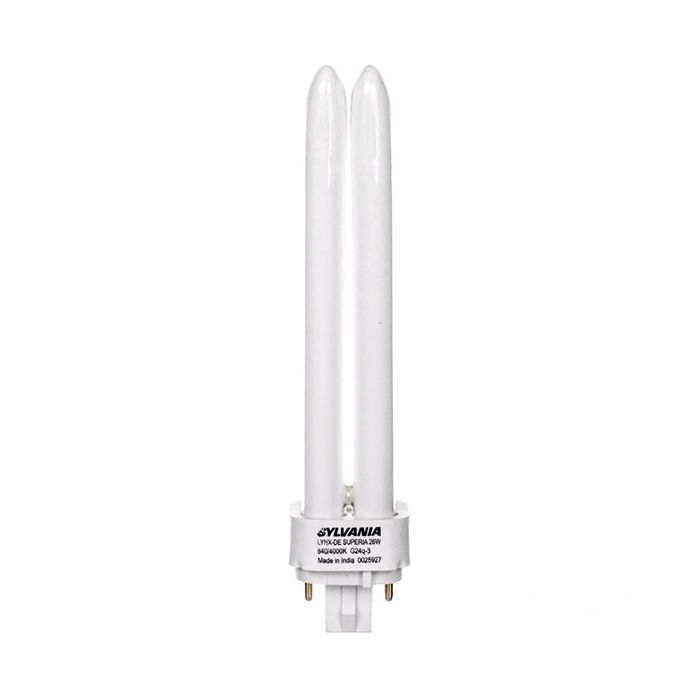 Sylvania 26W Lynx DE 827 Extra Warm White 4 Pin G24Q-3