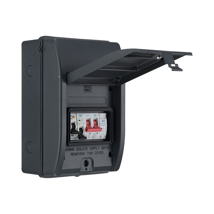 SyncEV White External 40A Type A RCBO/AFDD, Type 2 SPD 