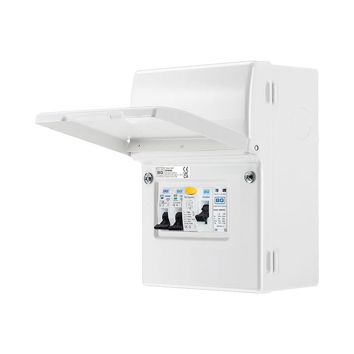 SyncEV White Internal 100A Main Switch, 40A B Curve MCB Type 2 SPD