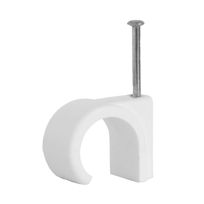 Tower RC6 6mm Round Clips White x 100