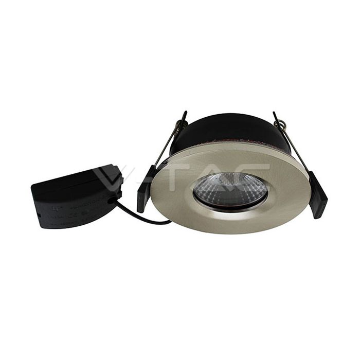 VTAC 7W LED Fire Rated Downlight Satin Nickel Bezel 3000K