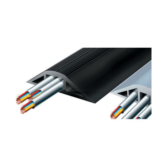 Vulcascot BNC/1 Snap Fit Multi Compartment Cable Protector - 3m Grey