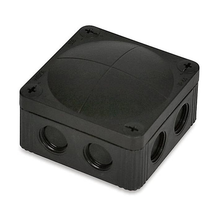 WISKA Combi Junction Box Black IP67 76mm x 76mm x 51mm