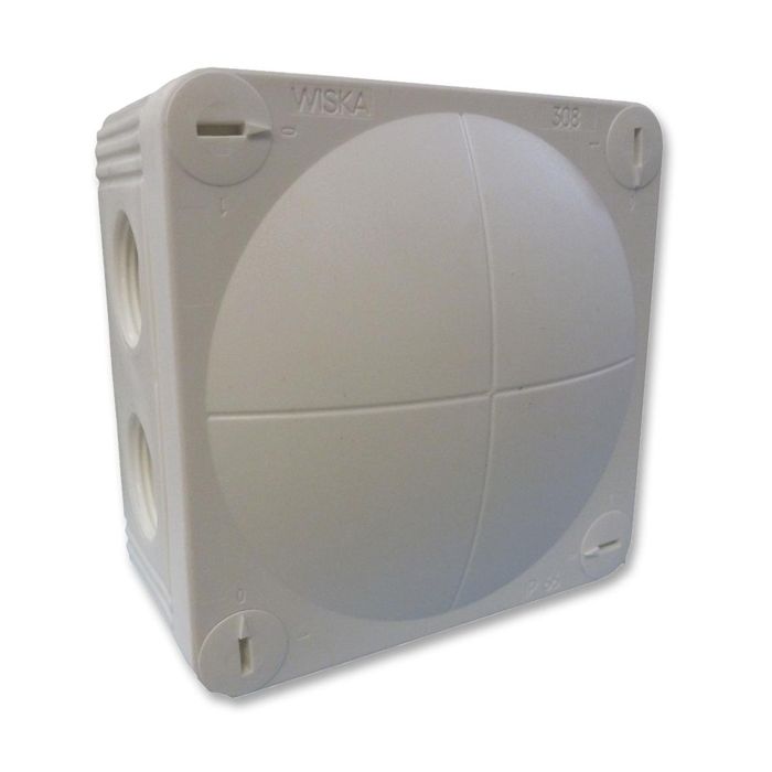 WISKA Combi Junction Box Grey IP66, 85mm x 85mm x 51mm