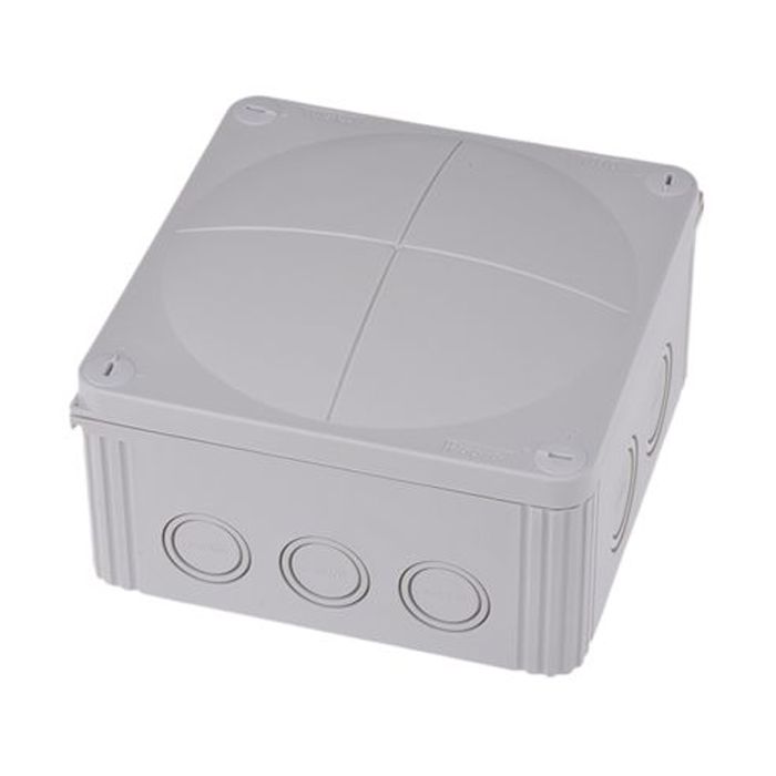 WISKA Combi Junction Box Grey IP67 140mm x 140mm x 82 mm