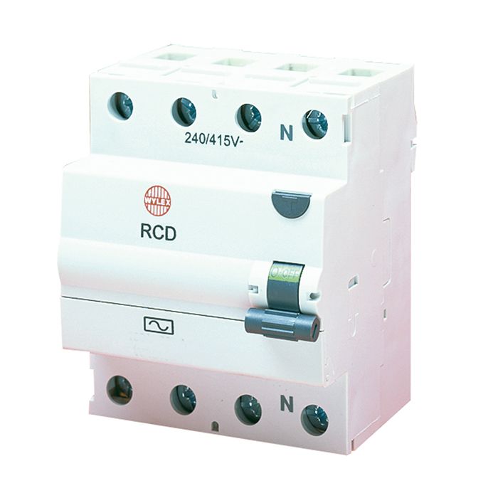 Wylex 63A 4 Pole 100mA Type AC RCD
