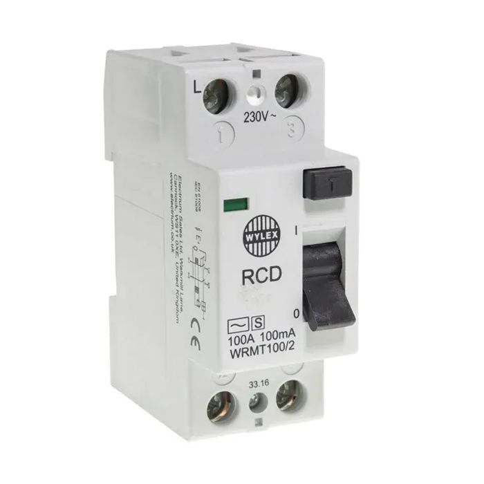 Wylex WRMT100/2 100A 100mA 2 Pole Time Delayed RCD