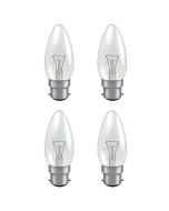 25w BC Clear Candle 35mm Pack Of 4