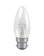 Professional 40W BC Clear Candle 35mm