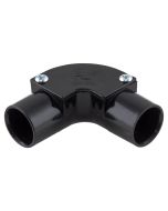 PVC Conduit Inspection Elbow - 20mm Black