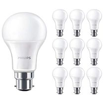 10 Pack Philips CorePro LEDbulb ND 11-75W A60 B22 827