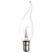 25W SBC Candlelux Double Life Tipped Clear DISCONTINUED