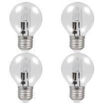 42W E27 P45 Halogen Golf Ball - 4 PACK