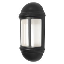 ANSELL LATINA LED HALF LANTERN WITH PHOTOCELL 8W BLACK