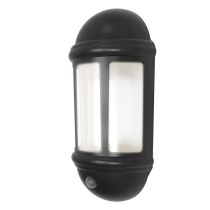 ANSELL LATINA LED HALF LANTERN WITH PIR 8W BLACK