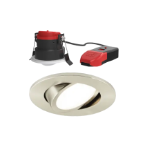 Ansell Prism Pro Satin Chrome 5-7W Gimbal Fire Rated Downlight