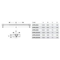 Ansell Proline LED Surface Linear 33w White