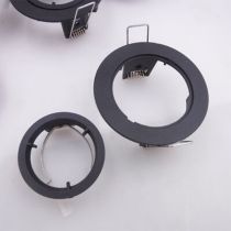 Ansell Twistlock Black Bezel for IP65 Fixed GU10 Downlight