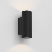 Astro Dartmouth Twin Textured Black Up/Down Wall Light