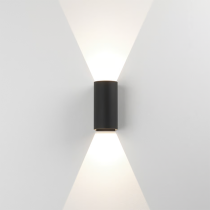 Astro Dunbar Coastal 160 5.8W LED Outdoor Twin Wall Light Textured Black 