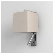 Astro Ravello Polished Chrome with Putty Tapered Square Shade LED Reading Light