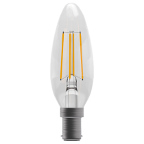 Bell 3.3W LED Filament Clear Candle Dimmable SBC 4000K