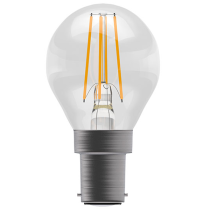 Bell 3.3W LED Filament Clear Round  SBC 4000K