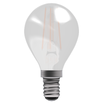 Bell 3.3W LED Filament Satin Round Dimmable   SES 2700K