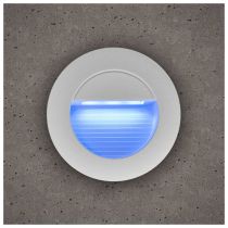 BELL Lighting 10402 Luna Round 1.2W LED Guide Light, Blue, IP65, White Trim
