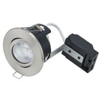 Bell Fire Rated MV Centre Tilt Downlight Satin Nickel